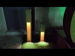 Rustikales rotes Licht-Kasten-Metallim freien Lampe im Freien 10Watt Corten Stahl