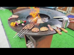 Grill-Wetter GRILL D800mm tragbarer Corten Stahlstahl-im Freien beständig